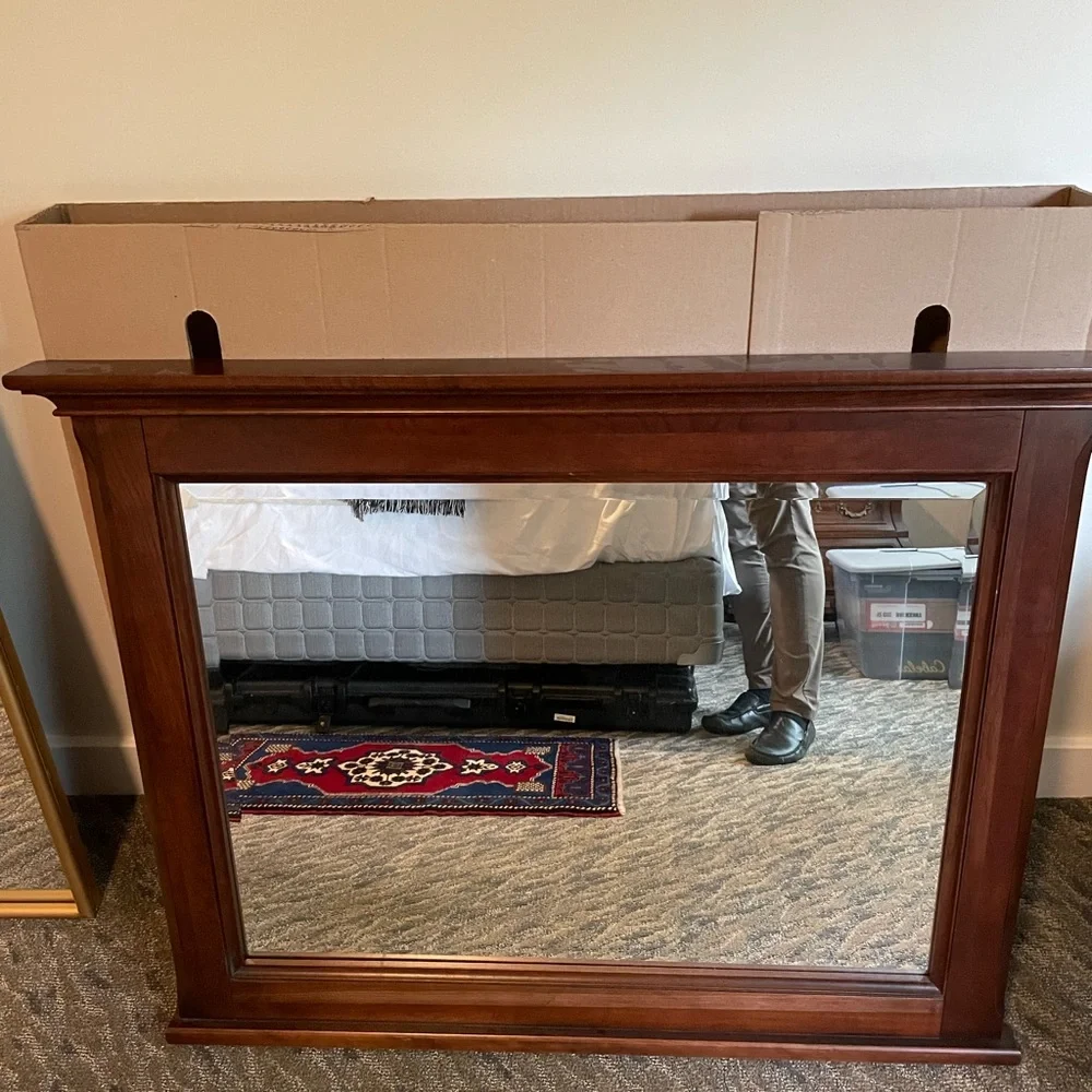 Amish cherry wood mirror